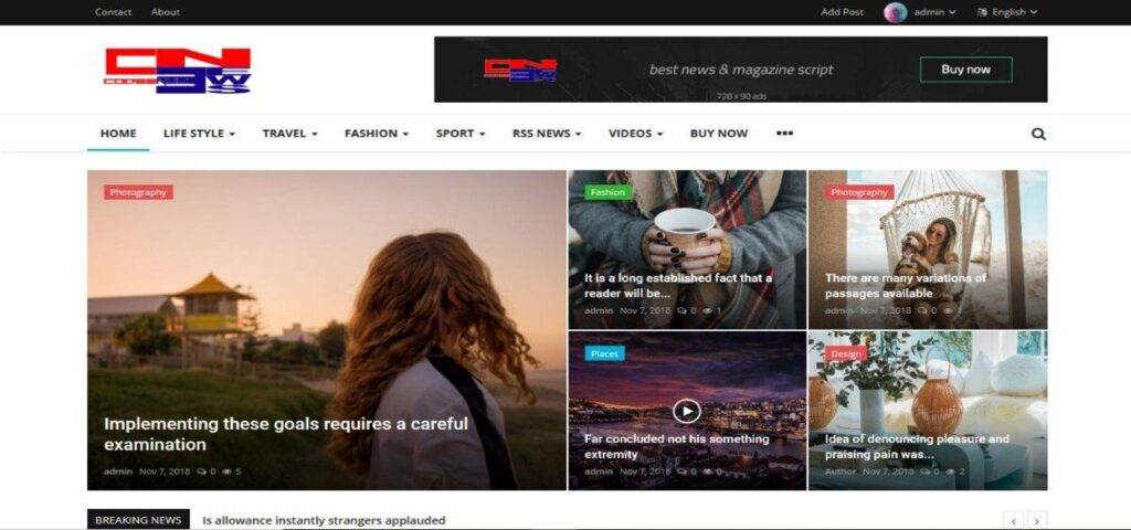 CE NEWS – News & Magazine Script